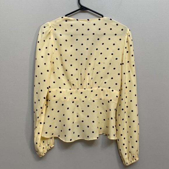 ❗️SOLD❗️Wilfred Polka Dot Prairie Blouse Size S - Picture 9 of 9